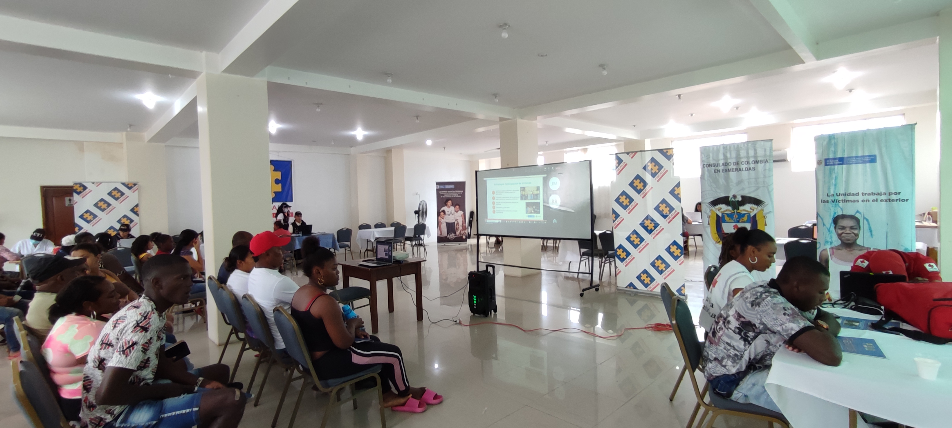 Culmina con éxito jornada interinstitucional de atención a víctimas en el exterior en San Lorenzo y Esmeraldas