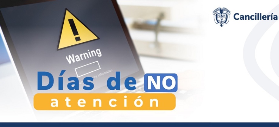 Consulado de Colombia en Esmeraldas no tendrá atención al público el 3 de mayo de 2024