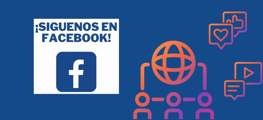 Banner con el logo de Facebook