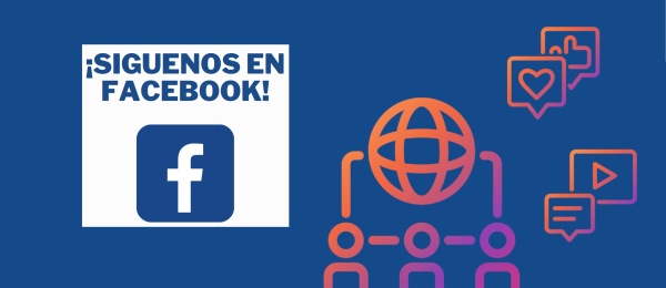 Banner con el logo de Facebook